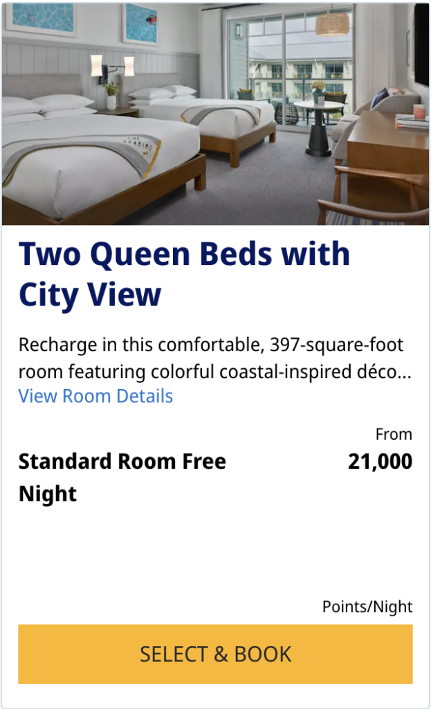screen grab taken from hyatt.com
